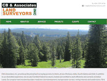 Tablet Screenshot of cblandsurveyors.com